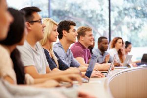 Enrolled students in a classroom.