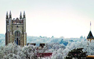 Carleton College frosty morning